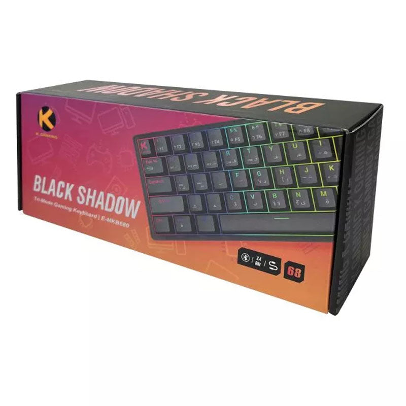KGaming Blackshadow Tri-Mode Mechanical Gaming Keyboard - Red Switch