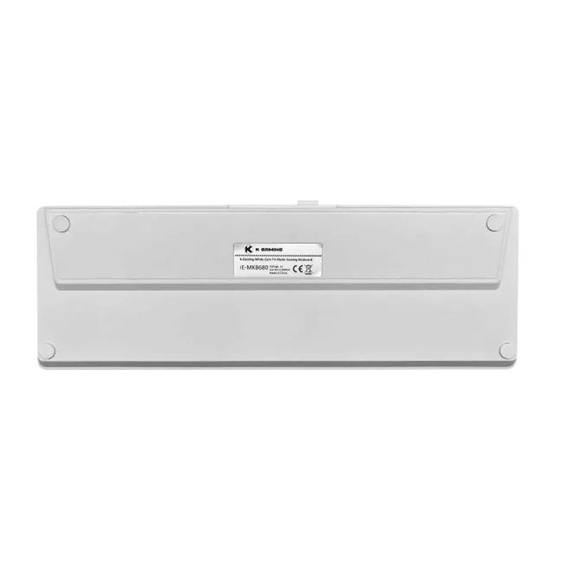 KGaming Whitecore Tri-Mode Mechanical Gaming Keyboard - Red Switch