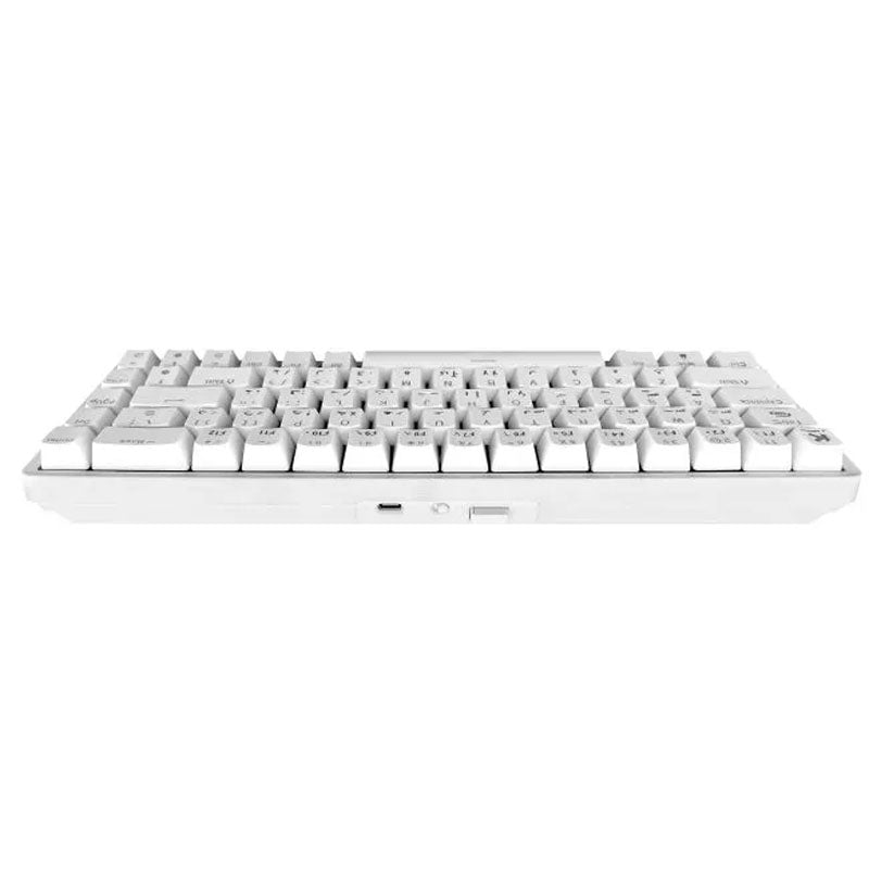 KGaming Whitecore Tri-Mode Mechanical Gaming Keyboard - Blue Switch