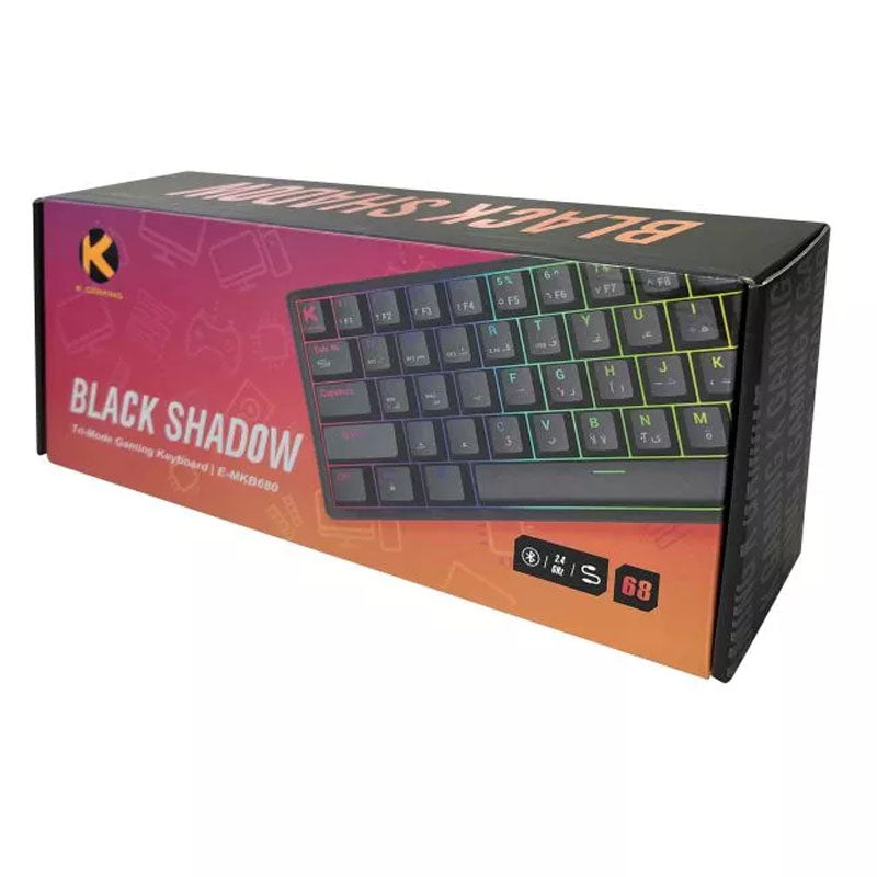 KGaming Blackshadow Tri-Mode Mechanical Gaming Keyboard - Blue Switch