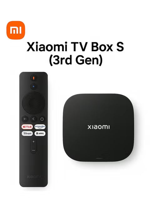 Xiaomi Mi Box S (3rd Gen) – 4K Ultra HD Android TV Streaming Media Player