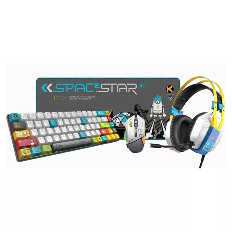 KGaming 4-in-1 Gaming Combo Pack (KMP-04) (Mouse, Mousepad, Keyboard, Headset)